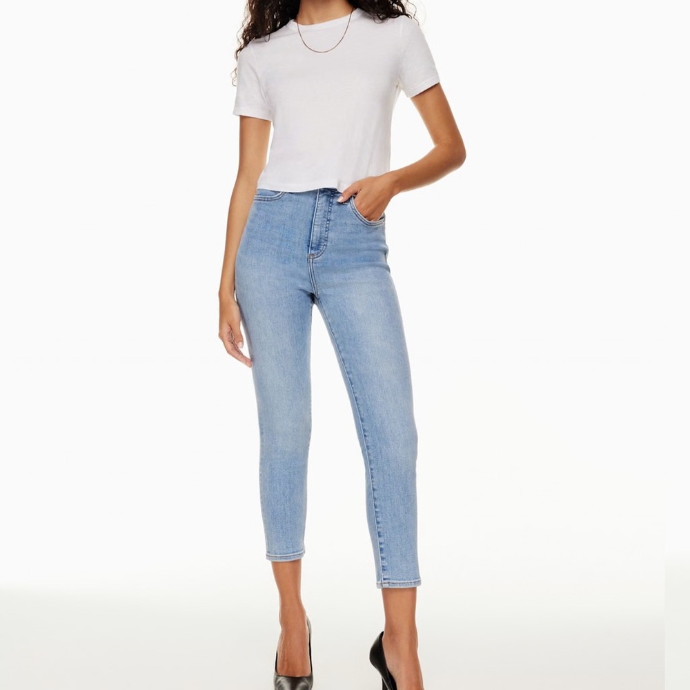 Denim Forum Skinny Crop Denim